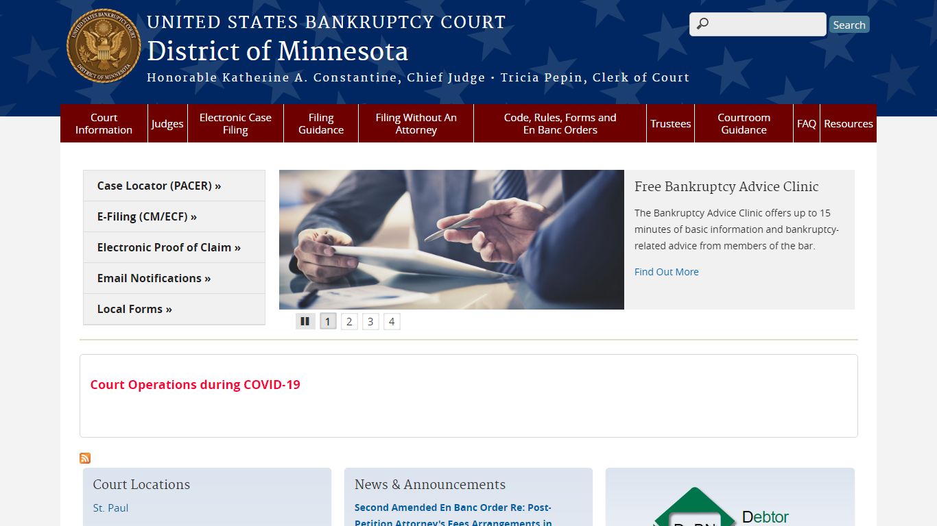 District of Minnesota | United States Bankruptcy Court